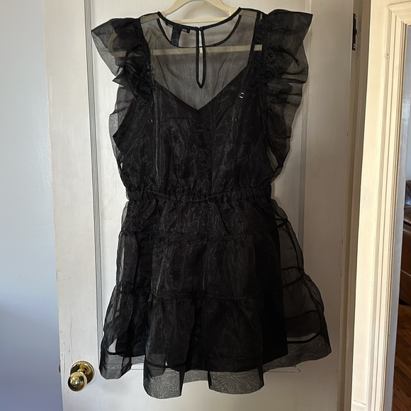 Forever 21 large black goth dress - Picture 2 of 2